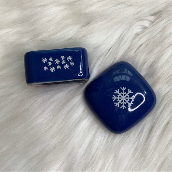 3 vintage ceramic boxes lidded blue - Picture 8 of 10